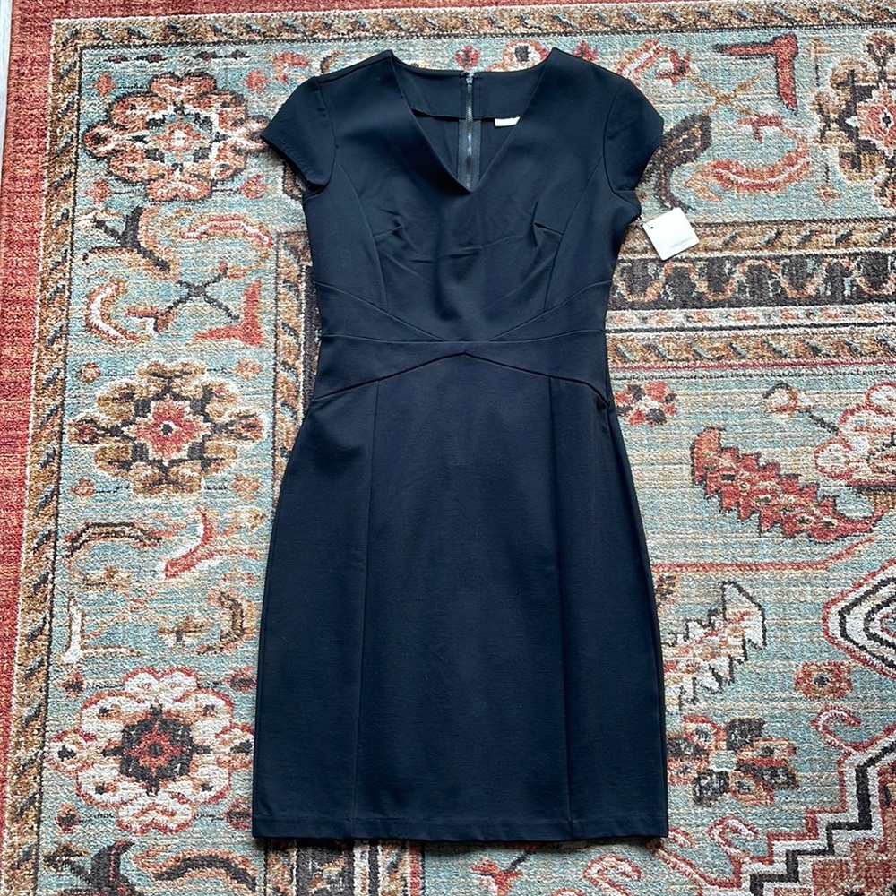 Halogen black stretchy sheeth dress